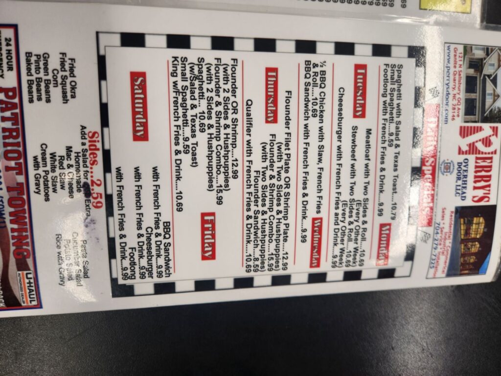 Checkered Flag Barbecue Menu 6